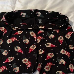 torrid Black Holiday Santa Print Leggings